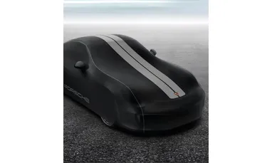 Гаражный чехол автомобиля Plus, чёрный, серый декор для Porsche 911 991.1, 911 991.2 — фото 3