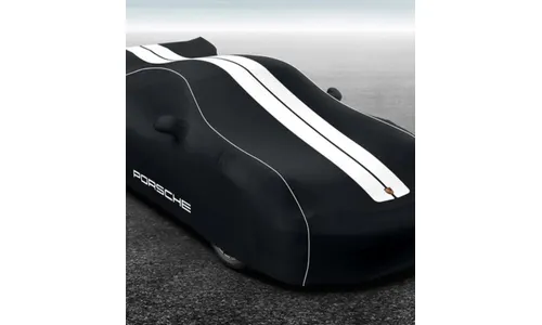 Гаражный чехол автомобиля Plus, чёрный, белый декор для Porsche 911 991.1 GT3, 911 991.2 GT3 — фото 3