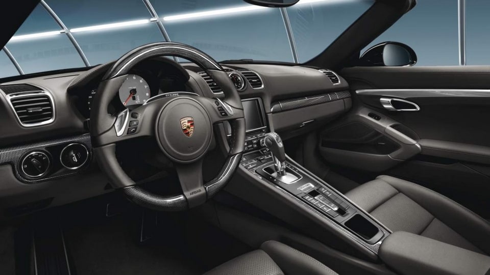 Карбоновый комплект отделки салона, для PDK, чёрный для Porsche Boxster/Cayman 981, 911 991.1 — фото 1