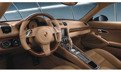 Комплект отделки салона из махагони, для PDK, бежевый luxor beige для Porsche Boxster/Cayman 981, 911 991.1 — фото 1