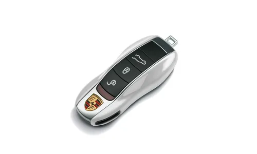 Окрашенные боковые накладки ключа, 2 шт., Белый для Porsche Cayenne, Macan, Boxster/Cayman, 911, Panamera — фото 1