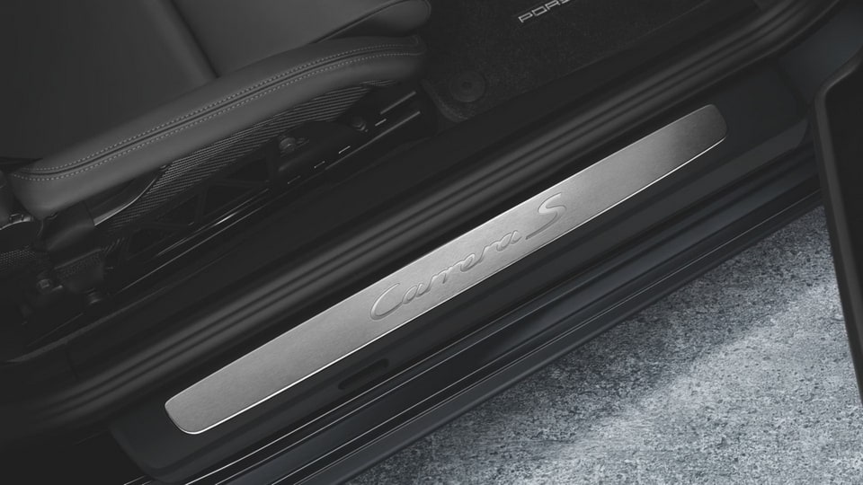 Накладки порогов из нержавеющей стали, «Carrera S», 2 шт. для Porsche 911 991.1, 911 991.2 — фото 3