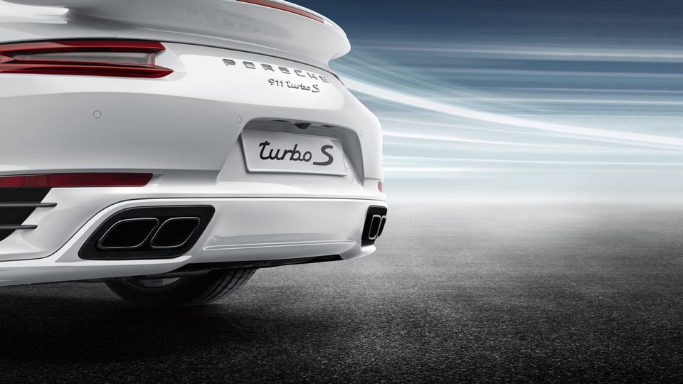 Нижняя часть заднего бампера под окраску для Porsche 911 991.2 Turbo — фото 1