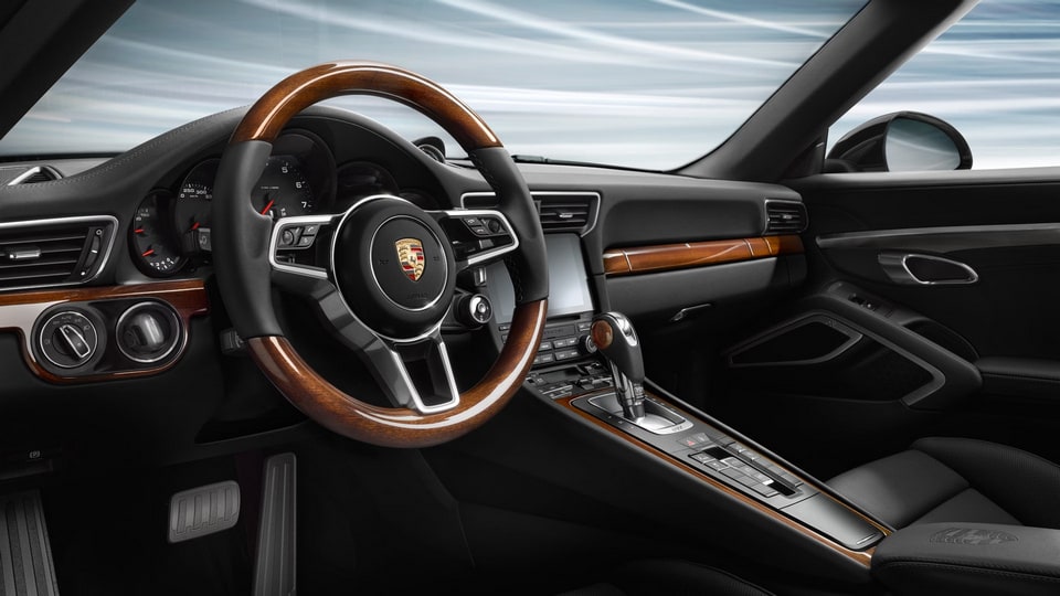 Комплект отделки салона из махагони, для PDK для Porsche Boxster/Cayman 982, 911 991.2 — фото 1