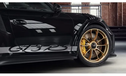 Серебристые боковые наклейки GT3 RS для Porsche 911 991.2 GT3 RS — фото 1