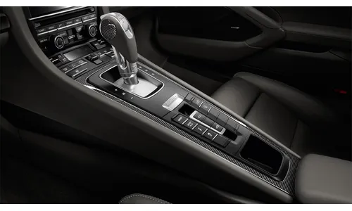 Карбоновая накладка центральной консоли для Porsche Boxster/Cayman 981, Boxster/Cayman 982, 911 991.1, 911 991.2 — фото 1