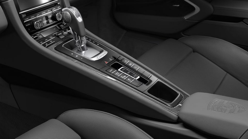 Карбоновая накладка центральной консоли для Porsche Boxster/Cayman 981, Boxster/Cayman 982, 911 991.1, 911 991.2 — фото 4