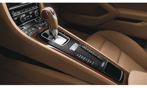 Накладка центральной консоли из махагони для Porsche Boxster/Cayman 981, Boxster/Cayman 982, 911 991.1, 911 991.2 — фото 3