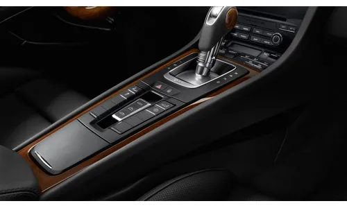 Накладка центральной консоли из махагони для Porsche Boxster/Cayman 981, Boxster/Cayman 982, 911 991.1, 911 991.2 — фото 4