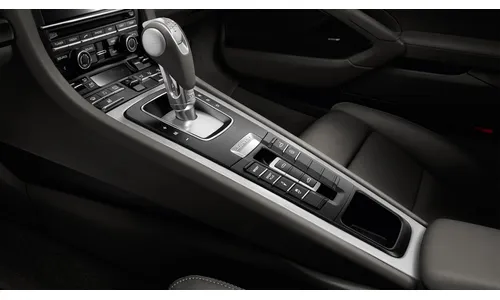 Накладка центральной консоли из шлифованного алюминия для Porsche Boxster/Cayman 981, Boxster/Cayman 982, 911 991.1, 911 991.2 — фото 1
