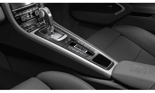 Накладка центральной консоли из шлифованного алюминия для Porsche Boxster/Cayman 981, Boxster/Cayman 982, 911 991.1, 911 991.2 — фото 4