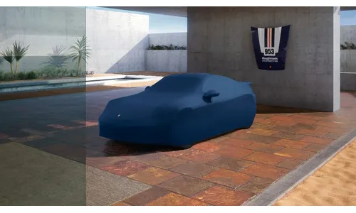 Уличный чехол Outdoor Car Cover Plus, синий, без багажной корзины для Porsche 911 992.1 Dakar — фото 1