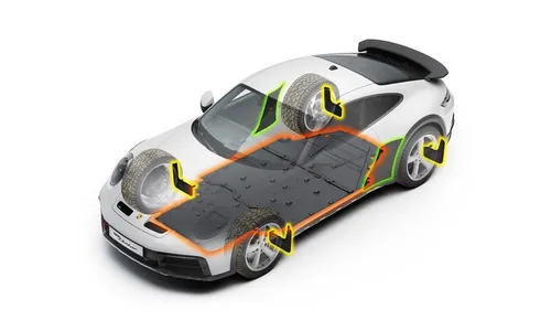 Комплект защиты кузова и днища Dakar для Porsche 911 992.1 Dakar — фото 1