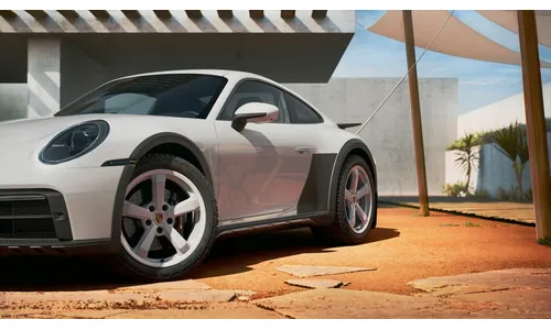 Матовые антигравийные плёнки задних крыльев, 2 шт. для Porsche 911 992.1 Dakar — фото 1