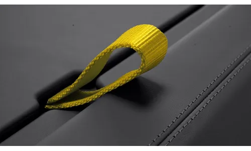 Ременные петли багажного бокса салона, жёлтые Racing Yellow для Porsche 911 992.2 GT3 — фото 1