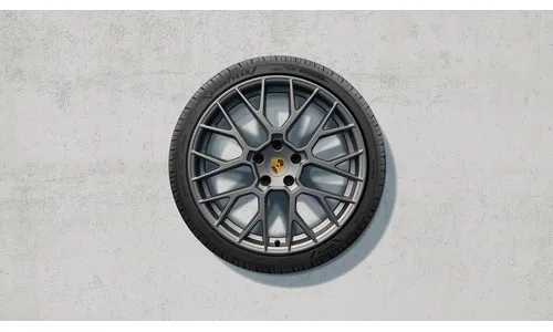 Комплект зимних колёс 20/21 дюймов, дизайн RS Spyder Design, тёмно-серебристый Darksilver для Porsche 911 992.2 — фото 1