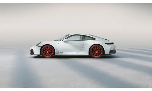Комплект летних колёс 20/21 дюймов, RS Spyder Design, красный Pyro Red для Porsche 911 992.2 — фото 2