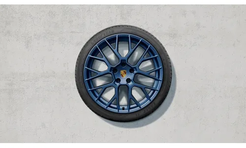 Комплект летних колёс 20/21 дюймов, RS Spyder Design, синий Indigo Blue для Porsche 911 992.2 — фото 1