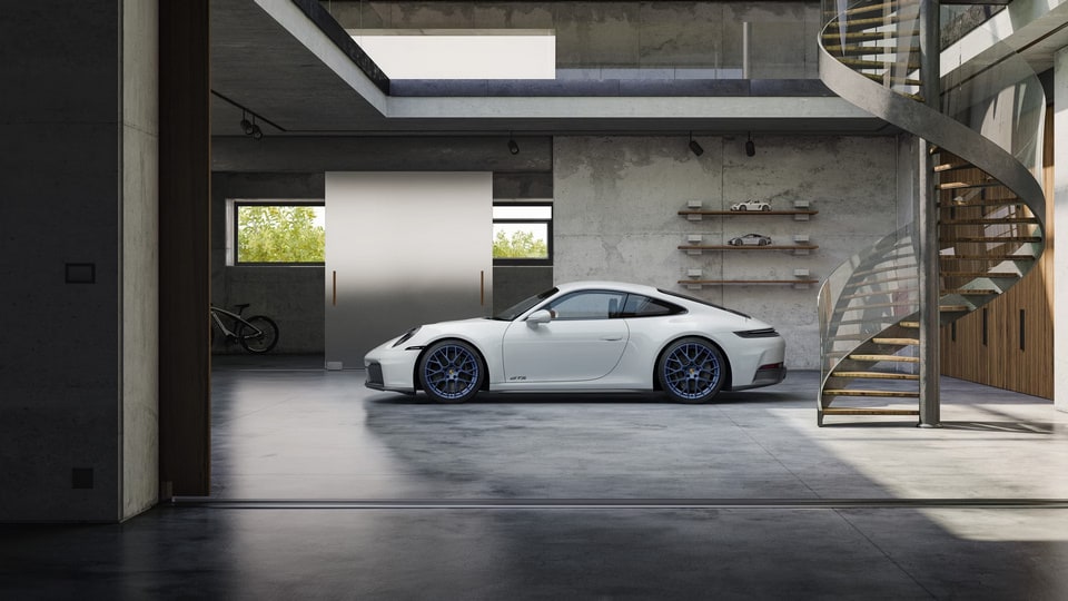 Комплект летних колёс 20/21 дюймов, RS Spyder Design, синий Indigo Blue для Porsche 911 992.2 — фото 2