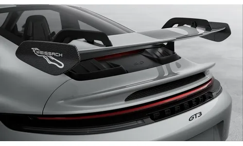 Цветной логотип Weissach для заднего крыла, серый для Porsche 911 992.2 GT3 — фото 1
