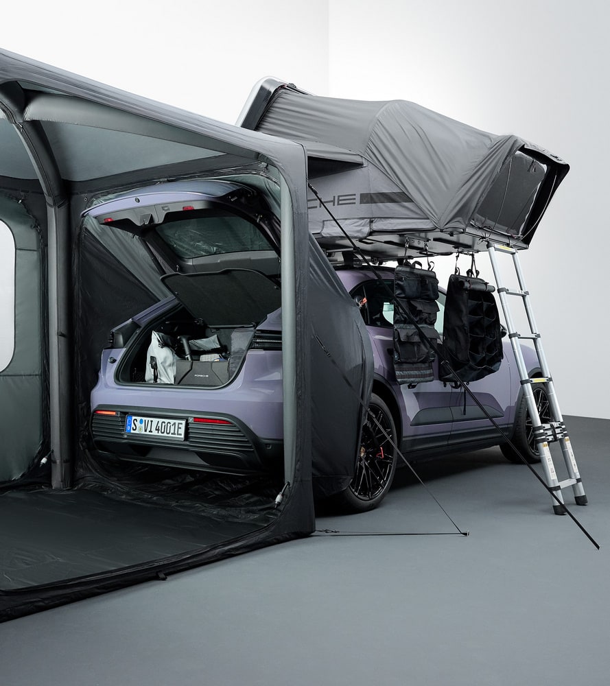 Двухместная палатка на крышу, чёрный / светло-серый Porsche — фото 6