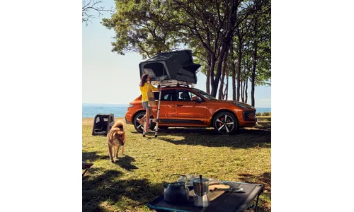 Двухместная палатка на крышу, чёрный / светло-серый Porsche — фото 7
