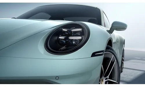 Затемнённые HD-Matrix LED-фары с подсветкой полосы движения для Porsche 911 992.2 — фото 1