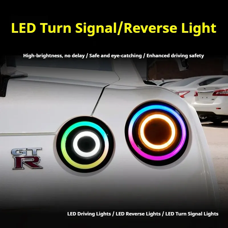 Задние LED-фонари RGB динамический поворотник для Nissan GT-R R35 (2008-2023), комплект, комплект, FT Carlight Carlight — фото 3