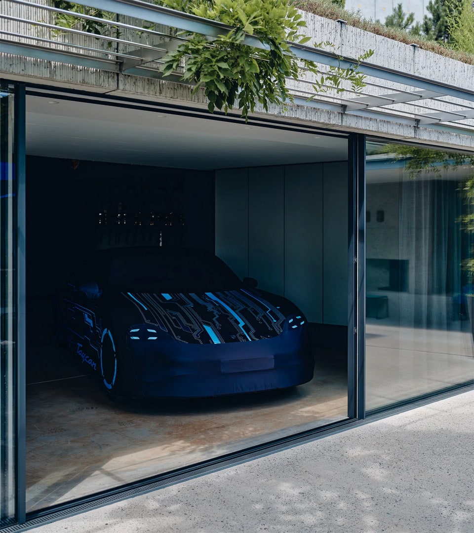 Гаражный чехол автомобиля electric для Porsche Taycan J1 — фото 7