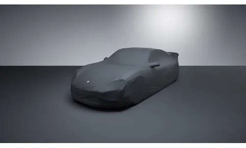 Уличный чехол кузова Outdoor Plus, чёрный для Porsche Taycan J1 II Turbo GT — фото 1