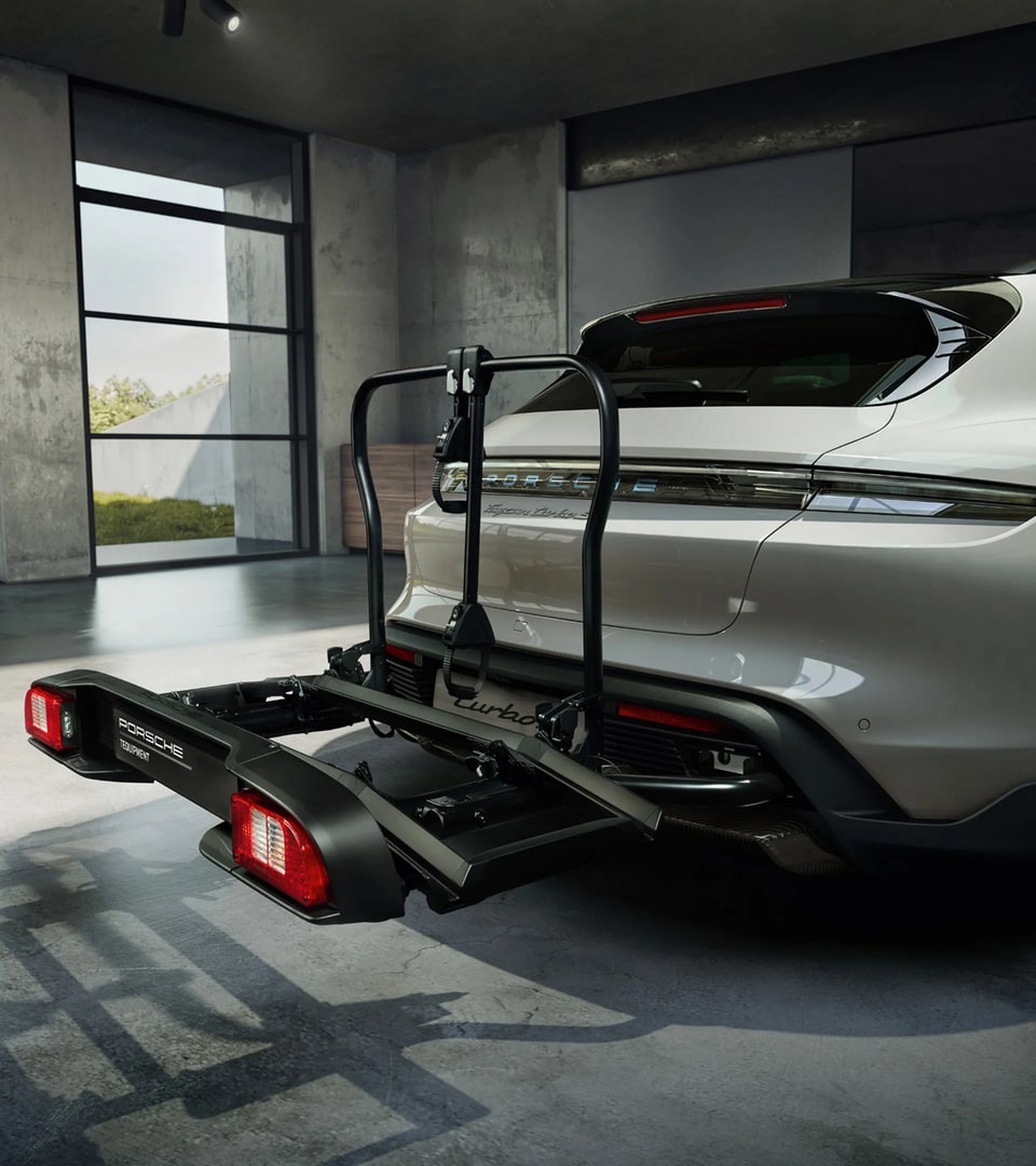 Велокрепление на фаркоп, 2 велосипеда, чёрное для Porsche Taycan J1, Taycan J1 II — фото 2