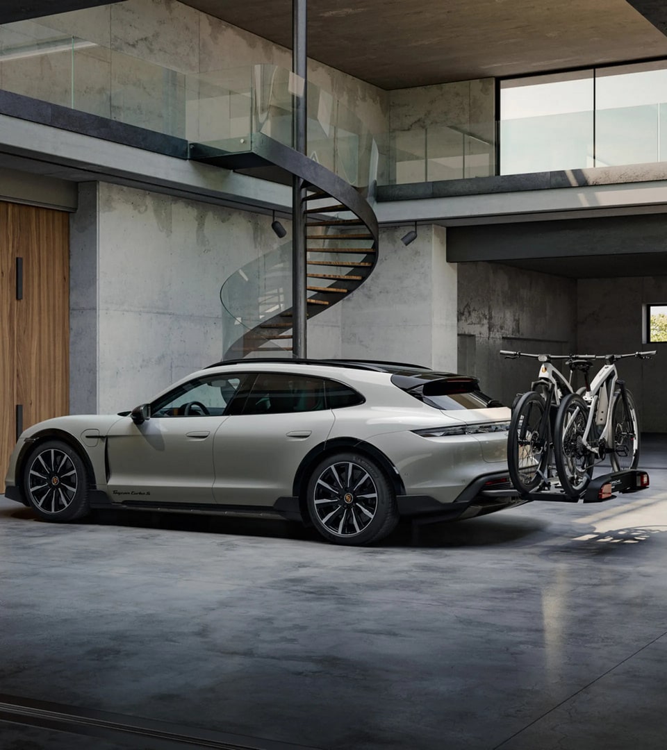 Велокрепление на фаркоп, 2 велосипеда, чёрное для Porsche Taycan J1, Taycan J1 II — фото 3