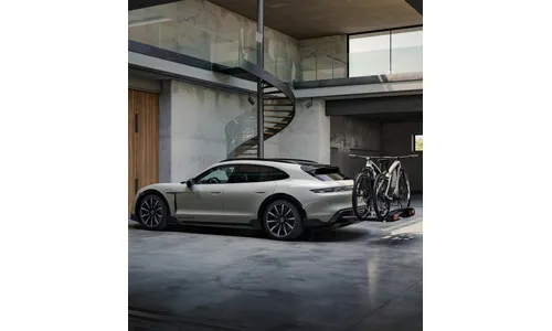 Велокрепление на фаркоп, 2 велосипеда, чёрное для Porsche Taycan J1, Taycan J1 II — фото 3