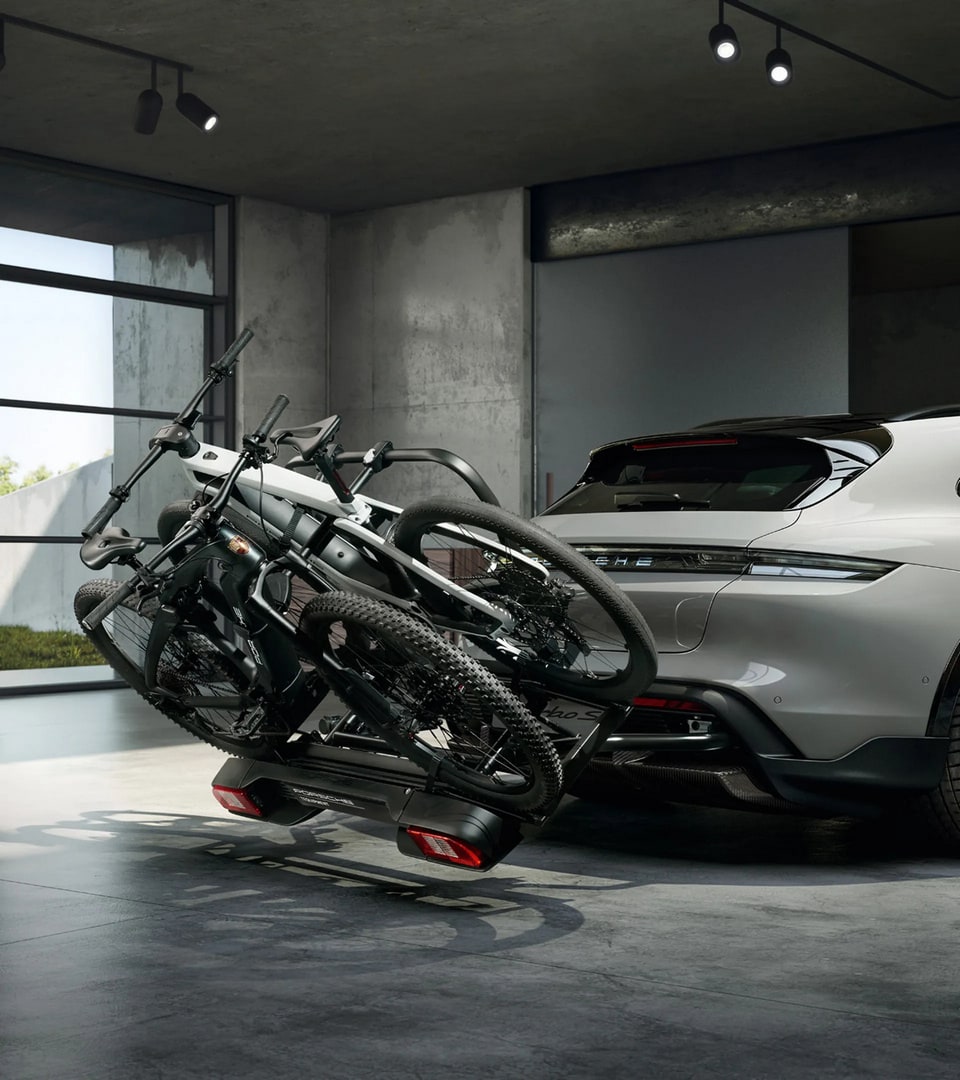 Велокрепление на фаркоп, 2 велосипеда, чёрное для Porsche Taycan J1, Taycan J1 II — фото 4