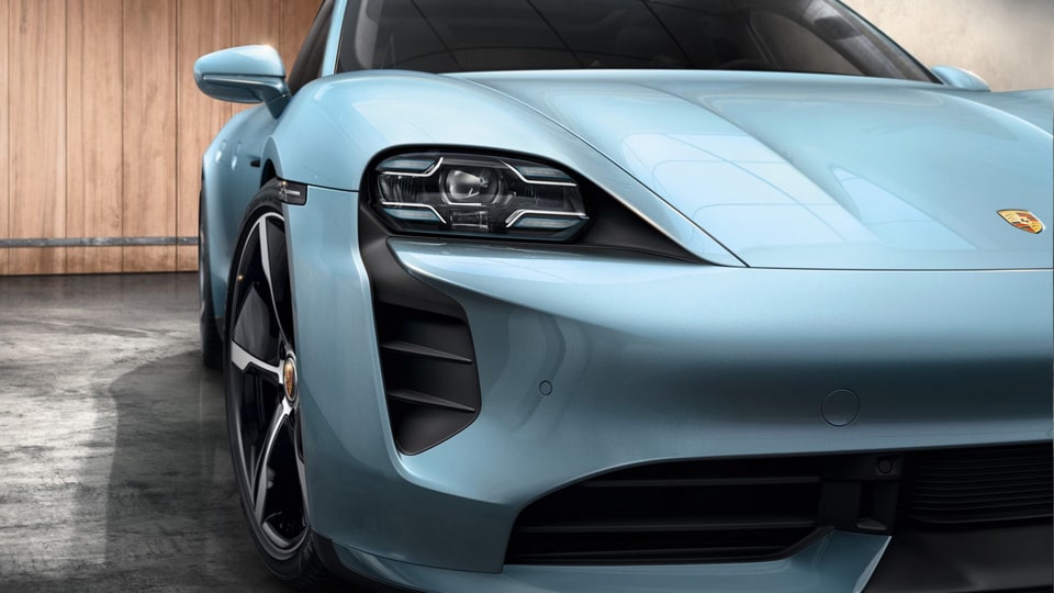 Матричные LED-фары Glacier Ice Blue с PDLS Plus для Porsche Taycan J1 — фото 1