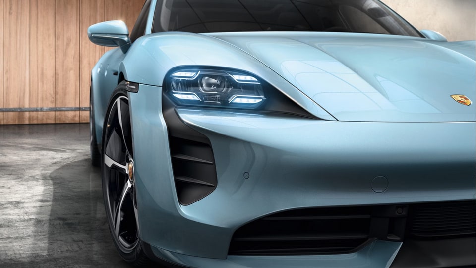 Матричные LED-фары Glacier Ice Blue с PDLS Plus для Porsche Taycan J1 — фото 2