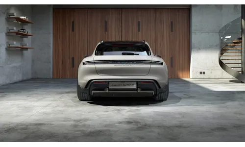 Задняя световая полоса с голубой надписью Glacier Ice Blue для Porsche Taycan J1 — фото 1