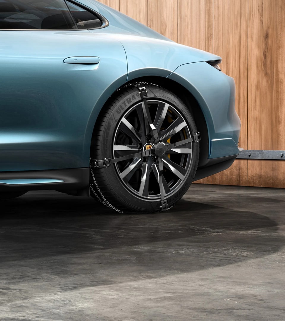 Цепи противоскольжения, 2 шт., адаптер 19 мм для Porsche Taycan J1 — фото 1