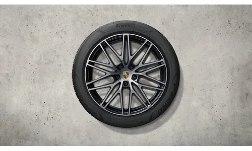 Комплект летних колёс 22 дюймов, дизайн RS Spyder Design, чёрный глянцевый для Porsche Cayenne E3 II Coupe — фото 1