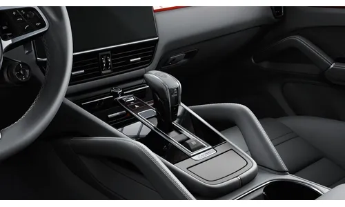 Селектор Exclusive Design с кожаной отделкой, чёрный для Porsche Cayenne E3 — фото 1