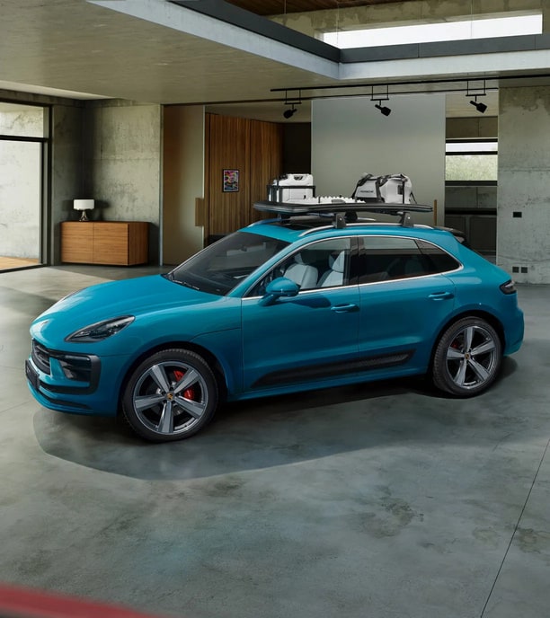 Багажная корзина на крышу, чёрная для Porsche Taycan, Macan, Cayenne, 911 — фото 2