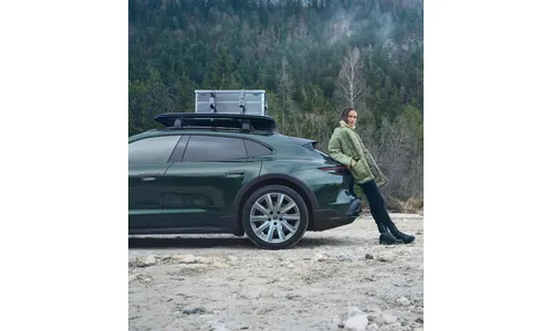Багажная корзина на крышу, чёрная для Porsche Taycan, Macan, Cayenne, 911 — фото 4