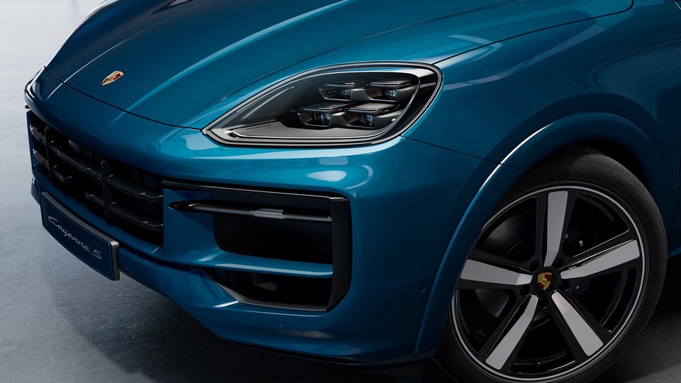 Затемнённые HD-Matrix LED-фары с отделкой Diamar для Porsche Cayenne E3 II — фото 1