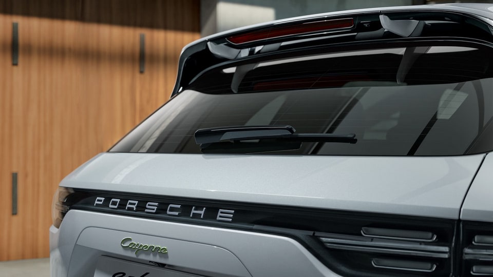 Накладка заднего стеклоочистителя, чёрный глянец для Porsche Cayenne E3, Cayenne E3 II, Panamera 971 рестайлинг Sport Turismo — фото 1