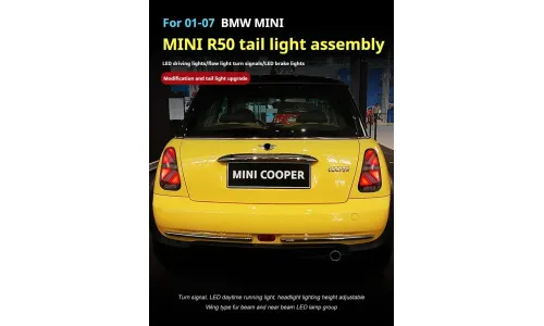 Задние LED-фонари динамический поворотник для Mini R50/R52/R53 (2001-2007), комплект, комплект, FT Carlight Carlight — фото 2