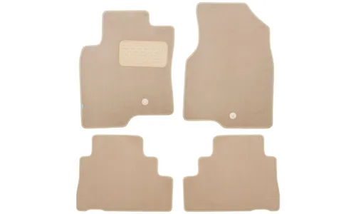 Коврики в салон Klever Premium OPEL Antara АКПП 2006-2011, внедорожник , 4 шт. (текстиль, бежевые) / Опель Антара — фото 1