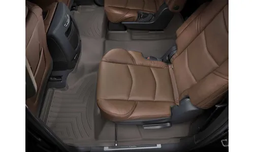 Ковры салона Floorliners HP, 2-3 ряд Cadillac Escalade ESV 2015-2020, какао, Weathertech — фото 1