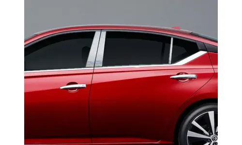 Накладки на стойки дверей 6шт. для Nissan Altima 2019-2021 ка - | PP19551 — фото 1