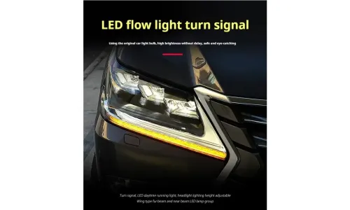 Фары передние LED с ходовыми огнями для Lexus LX570 (2016-2020), комплект, комплект, FT Carlight Carlight — фото 2