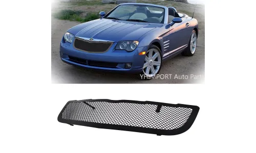 черная Stainless сетчатая Grille центральная верхняя 2004-2008 Chrysler Crossfire — фото 1